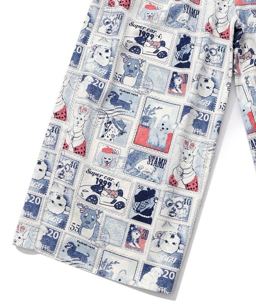 ScoLar(スカラー)の「ScoLar(スカラー) わんちゃんスタンプ柄 バイオ加工パンツ(その他パンツ・レディース・ブルー・MEDIUM)」の13枚目の写真