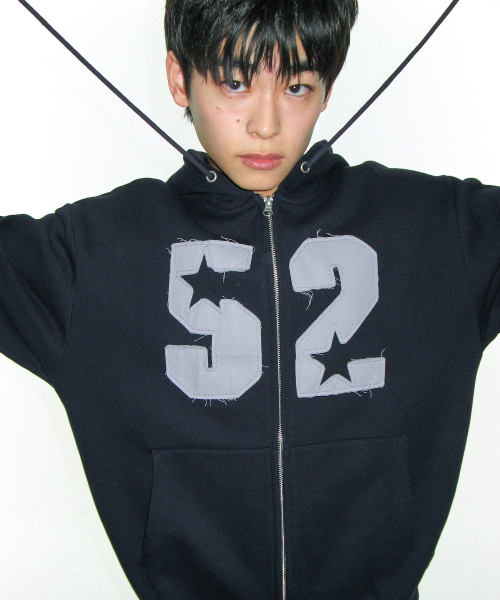 AMESWORLDWIDE（アメスワールドワイド）の「52 APPLIQUE HOODIE ZIP UP NAVY（パーカー・レディース・その他・LARGE/MEDIUM/SMALL）」の11枚目の写真