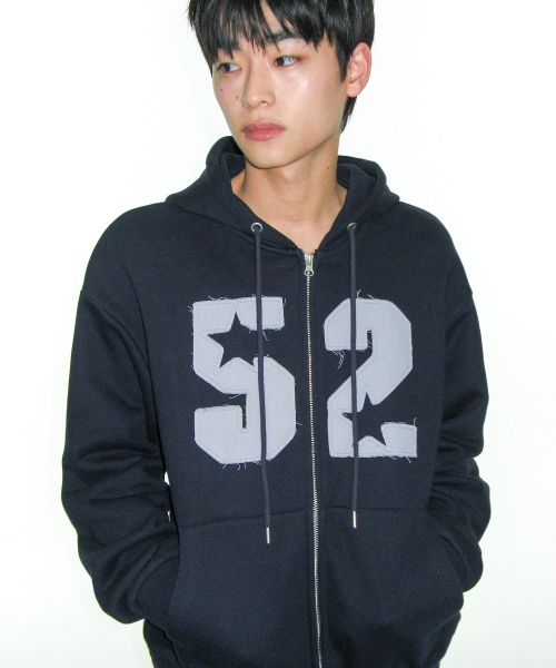 AMESWORLDWIDE（アメスワールドワイド）の「52 APPLIQUE HOODIE ZIP UP NAVY（パーカー・レディース・その他・LARGE/MEDIUM/SMALL）」の12枚目の写真