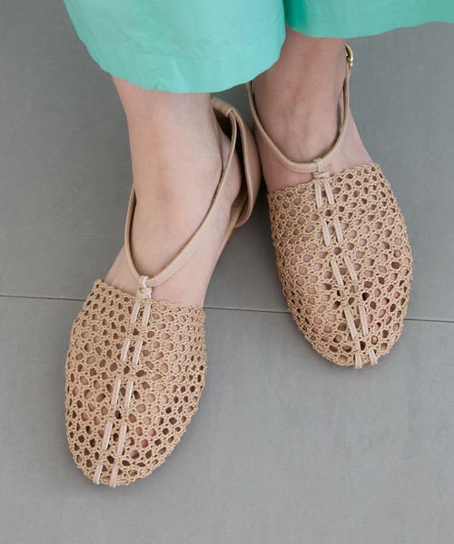 BARNYARDSTORM（バンヤードストーム）の「BARNYARDSTORM / メッシュストラップパンプス（スリッポン・レディース・ベージュ/ブラウン・38/36/37）」の19枚目の写真