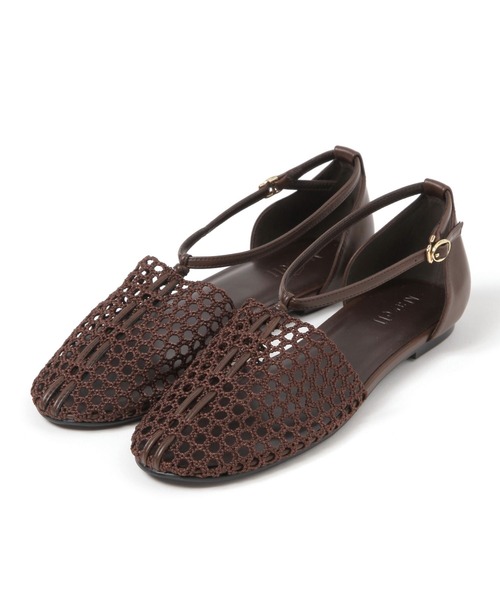 BARNYARDSTORM（バンヤードストーム）の「BARNYARDSTORM / メッシュストラップパンプス（スリッポン・レディース・ベージュ/ブラウン・38/36/37）」の14枚目の写真