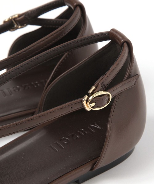 BARNYARDSTORM（バンヤードストーム）の「BARNYARDSTORM / メッシュストラップパンプス（スリッポン・レディース・ベージュ/ブラウン・38/36/37）」の8枚目の写真