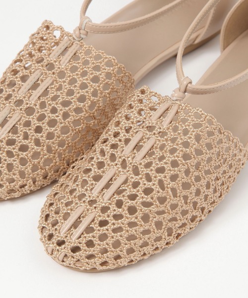 BARNYARDSTORM（バンヤードストーム）の「BARNYARDSTORM / メッシュストラップパンプス（スリッポン・レディース・ベージュ/ブラウン・38/36/37）」の16枚目の写真