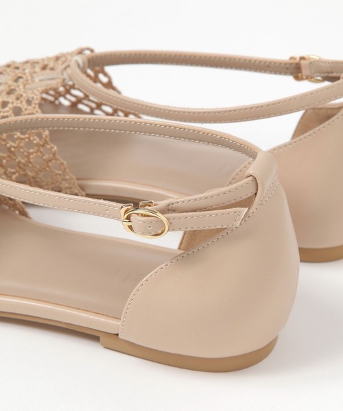 BARNYARDSTORM（バンヤードストーム）の「BARNYARDSTORM / メッシュストラップパンプス（スリッポン・レディース・ベージュ/ブラウン・38/36/37）」の15枚目の写真