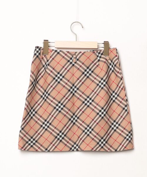 ブランド古着】チェック柄ミニスカート（スカート）｜BURBERRY BLUE