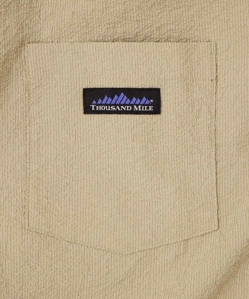 THOUSAND MILE（サウザンドマイル）の「[THOUSAND MILE/サウザンドマイル] 別注 ショートスリーブシャツ パンツセットアップ（セットアップ・メンズ・ベージュ/ダークグレー/ブラック・M/XL/L）」の13枚目の写真