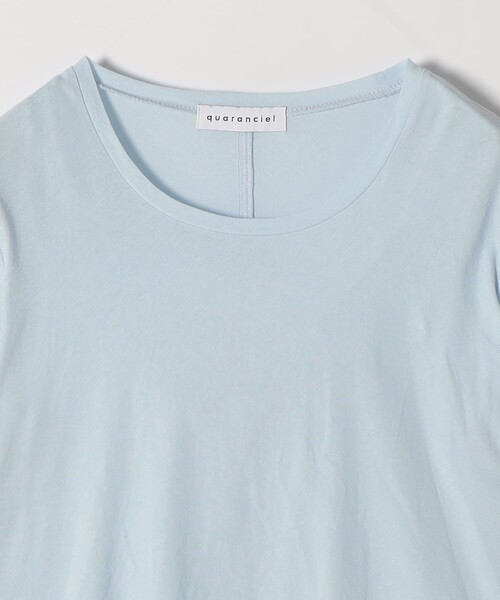 quaranciel（カランシエル）の「quaranciel:〈接触冷感/手洗い可能〉シアー コットン クルーネック ロンTEE（Tシャツ/カットソー・レディース・オフホワイト/ブラック/ライトブルー・ONE SIZE）」の21枚目の写真