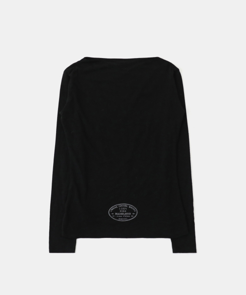 BADBLOOD(バッドブラッド)の「KEEP SLEEPING ボートネックルーズフィットT - ブラック(Tシャツ/カットソー・レディース・その他・S/L)」の2枚目の写真