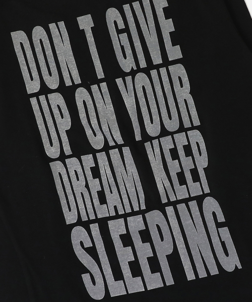 BADBLOOD(バッドブラッド)の「KEEP SLEEPING ボートネックルーズフィットT - ブラック(Tシャツ/カットソー・レディース・その他・S/L)」の3枚目の写真