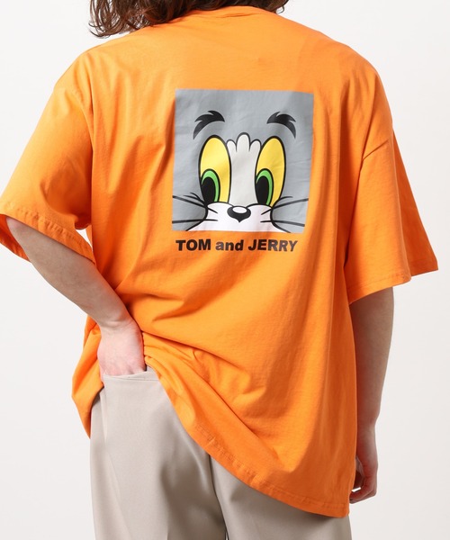 Tom&Jerry(トムアンドジェリー)の「TOM&JERRY プリント BIG T 半袖(Tシャツ/カットソー・メンズ・ブルー系/チャコール/オレンジ/ネイビー/ホワイト系その他/オフホワイト/ダークグリーン/ブラック・M/XL/L)」の19枚目の写真