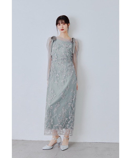 niana(ニアナ)の「オーロラグラデーションドレス 結婚式 二次会 成人式 同窓会 パーティードレス オケージョンドレス お呼ばれワンピース(ドレス・レディース・ベージュ/ミント/ブラック/ブルー・S/M/L)」の17枚目の写真