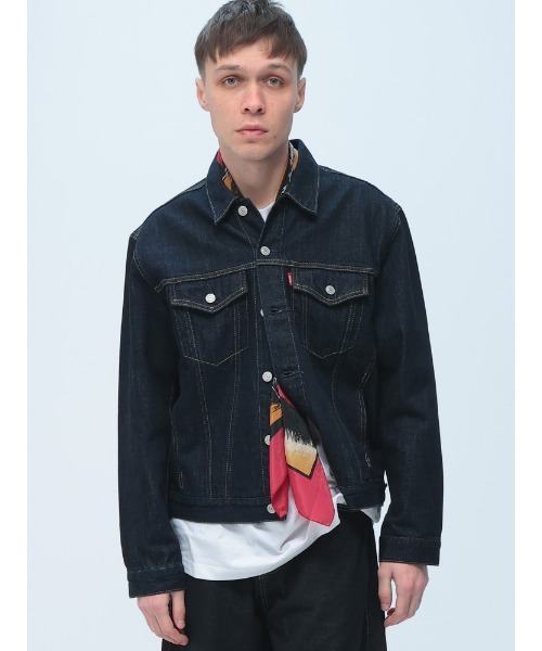 EDWIN（エドウィン）の「EDWIN (エドウィン) デニムジャケット ET1136-100 OneWash 濃色ブルー Gジャン ポケット デニム ジャケット アウター（デニムジャケット・メンズ・ワンウォッシュ・L/M/LL）」の12枚目の写真