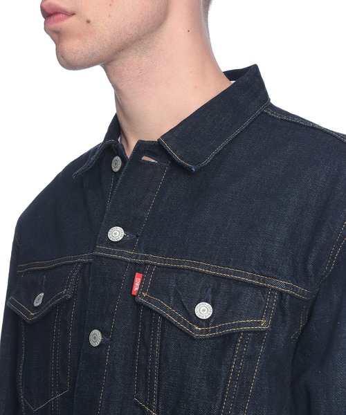 EDWIN（エドウィン）の「EDWIN (エドウィン) デニムジャケット ET1136-100 OneWash 濃色ブルー Gジャン ポケット デニム ジャケット アウター（デニムジャケット・メンズ・ワンウォッシュ・L/M/LL）」の4枚目の写真