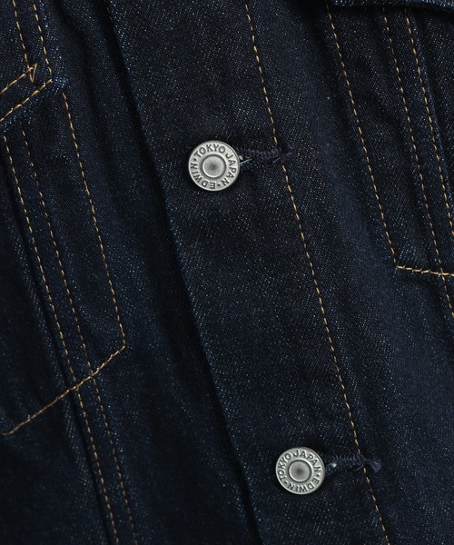 EDWIN（エドウィン）の「EDWIN (エドウィン) デニムジャケット ET1136-100 OneWash 濃色ブルー Gジャン ポケット デニム ジャケット アウター（デニムジャケット・メンズ・ワンウォッシュ・L/M/LL）」の7枚目の写真