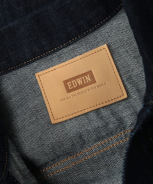 EDWIN（エドウィン）の「EDWIN (エドウィン) デニムジャケット ET1136-100 OneWash 濃色ブルー Gジャン ポケット デニム ジャケット アウター（デニムジャケット・メンズ・ワンウォッシュ・L/M/LL）」の10枚目の写真