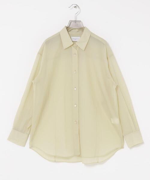 URBAN RESEARCH(アーバンリサーチ)の「new basic AIR SHEER SHIRTS(シャツ/ブラウス・レディース・ライトベージュ/オレンジ/ネイビー・FREE)」の4枚目の写真