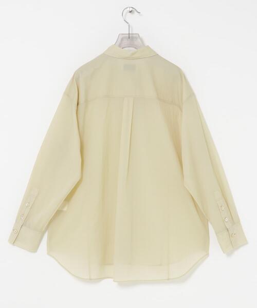 URBAN RESEARCH(アーバンリサーチ)の「new basic AIR SHEER SHIRTS(シャツ/ブラウス・レディース・ライトベージュ/オレンジ/ネイビー・FREE)」の7枚目の写真