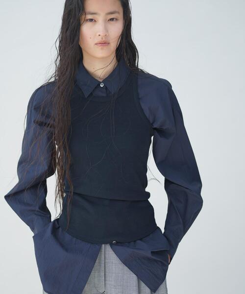 URBAN RESEARCH(アーバンリサーチ)の「new basic AIR SHEER SHIRTS(シャツ/ブラウス・レディース・ライトベージュ/オレンジ/ネイビー・FREE)」の11枚目の写真