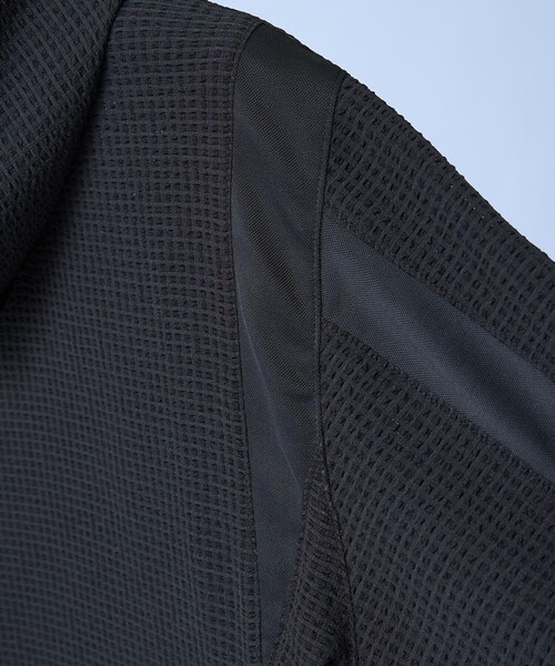 5351 POUR LES HOMMES（ゴーサンゴーイチプールオム）の「【セットアップ対応】トリコット プリント ジョガー フーディー（ブルゾン・メンズ・ストライプ/ブラック・46/44/50/48）」の10枚目の写真