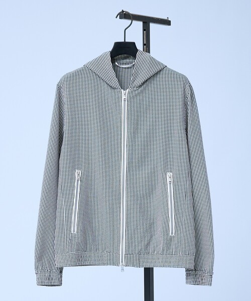 5351 POUR LES HOMMES（ゴーサンゴーイチプールオム）の「【セットアップ対応】トリコット プリント ジョガー フーディー（ブルゾン・メンズ・ストライプ/ブラック・46/44/50/48）」の15枚目の写真