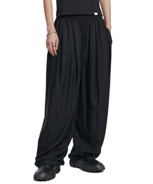R.C NYLON PANTS - BLACK