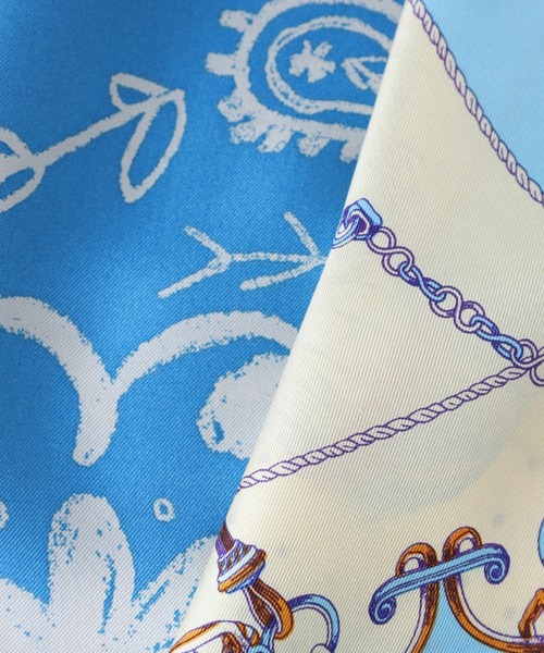 manipuri（マニプリ）の「【manipuri】＜ダイヤ型スカーフ＞（ストール/ショール・レディース・ブルー系その他/オレンジ系その他・FREE）」の7枚目の写真