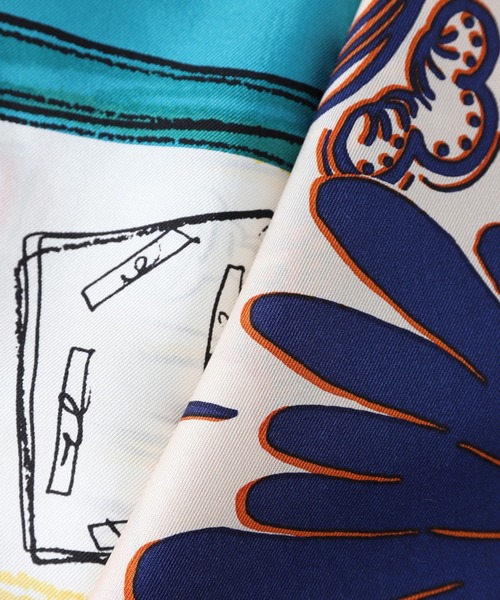 manipuri（マニプリ）の「【manipuri】＜ダイヤ型スカーフ＞（ストール/ショール・レディース・ブルー系その他/オレンジ系その他・FREE）」の8枚目の写真