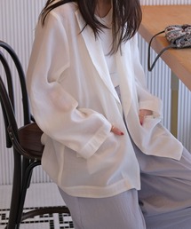 AKTE（アクテ）の「ライトシアージャケット（テーラードジャケット）」