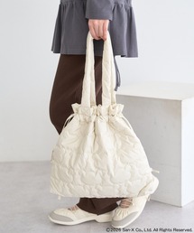 リラックマ×earth シルエットキルトトートバッグ