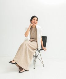 シンプル リネン 2WAY ドレス .M