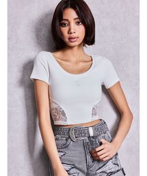 GYDA | OVERLAP Gサイドレースショートトップス(Tシャツ/カットソー)