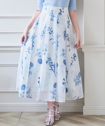 シアーボタニカルフラワースカート