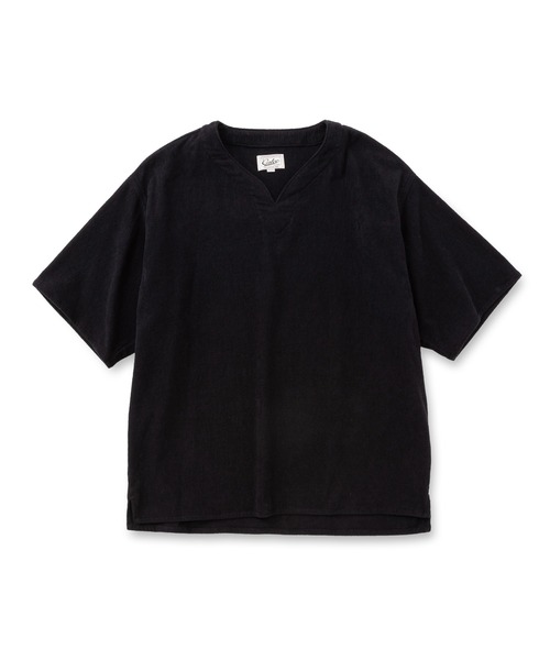 CALEE（キャリー）の「TOWEL KEY NECK S/S CS（シャツ/ブラウス・メンズ・モカ/ブラック・LARGE/MEDIUM）」の3枚目の写真