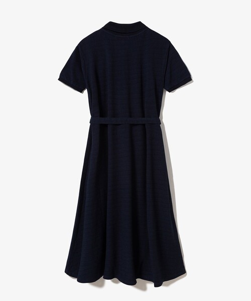 LACOSTE(ラコステ)の「インディゴ鹿の子ポロドレス / フレアワンピース(ワンピース・レディース・ネイビー/ブルー・40/36/38/34)」の16枚目の写真