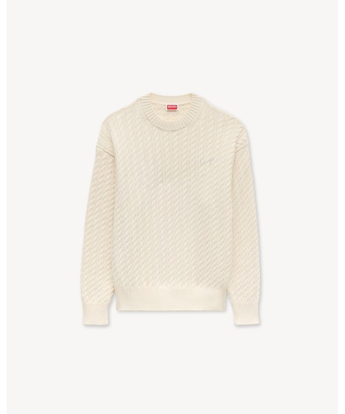 KENZO(ケンゾー)の「'KENZO Signature' エンブロイダリー ニット ジャンパー(その他トップス・メンズ・ホワイト系その他・X-LARGE/MEDIUM/SMALL/LARGE)」の6枚目の写真