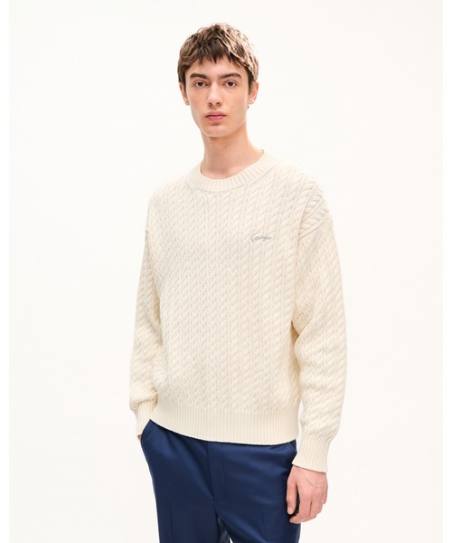 KENZO(ケンゾー)の「'KENZO Signature' エンブロイダリー ニット ジャンパー(その他トップス・メンズ・ホワイト系その他・X-LARGE/MEDIUM/SMALL/LARGE)」の4枚目の写真