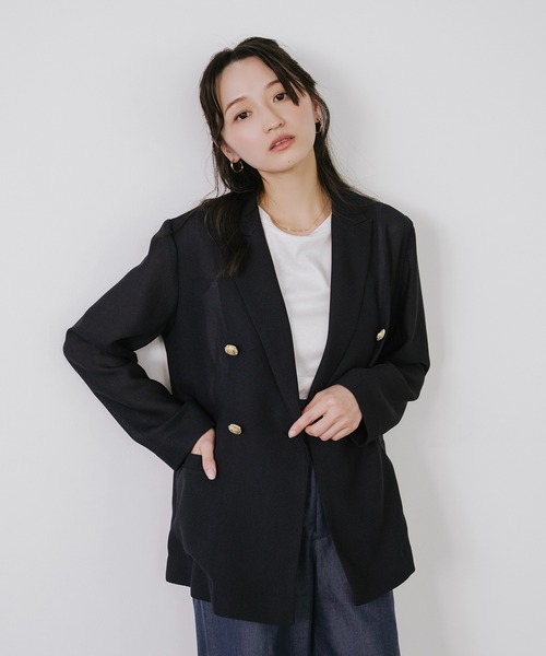 Sirin(シリン)の「ゴールドボタンメッシュジャケット【2サイズ展開】(テーラードジャケット・レディース・イエロー系その他/ネイビー・XS/S)」の15枚目の写真