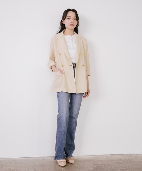 Sirin(シリン)の「ゴールドボタンメッシュジャケット【2サイズ展開】(テーラードジャケット・レディース・イエロー系その他/ネイビー・XS/S)」の21枚目の写真