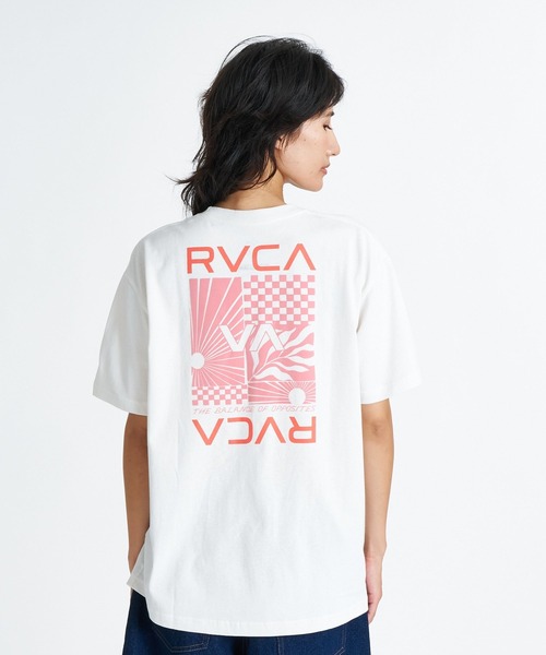 RVCA（ルーカ）の「RVCA ウィメンズ SUNTIDES COSTA CRINKLE Tシャツ 【2026年夏モデル】（Tシャツ/カットソー・レディース・ブラック/ボルドー/ホワイト系その他・SMALL/MEDIUM/LARGE）」の2枚目の写真