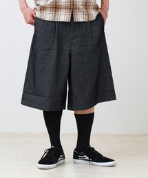 GLOSTER | 【セットアップ対応】メッシュデニムバギーショーツ(その他パンツ)