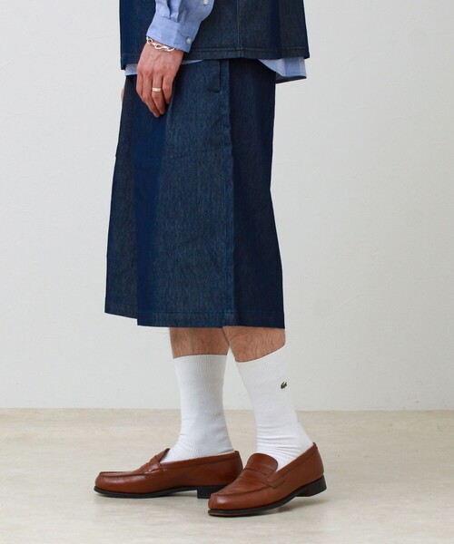 GLOSTER(グロスター)の「【セットアップ対応】メッシュデニムバギーショーツ(その他パンツ・メンズ・サックスブルー/インディゴブルー/チャコールグレー・L/M)」の8枚目の写真