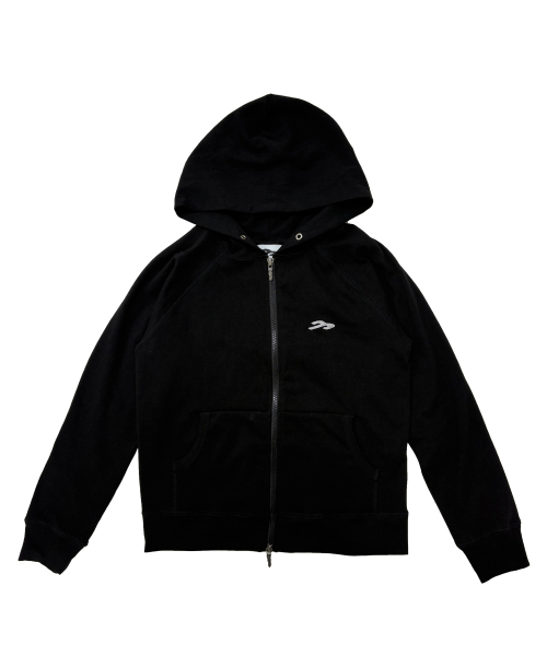 TANSANMAGNESIUM(タンサン マグネシウム)の「リンガーフードジップアップ無地(ブラック)(パーカー・レディース・その他・MENS/WOMENS)」の2枚目の写真