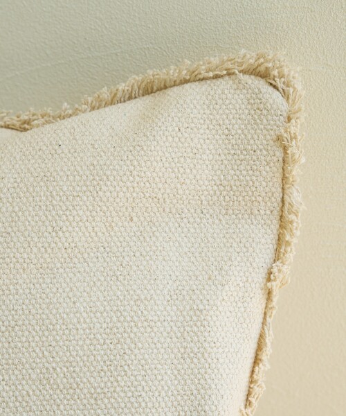 collex（コレックス）の「【RugRu】JASON クッションカバー 45×45 フリンジクッションカバー（クッション/クッションカバー・レディース・アイボリー/ブルー・フリー）」の13枚目の写真