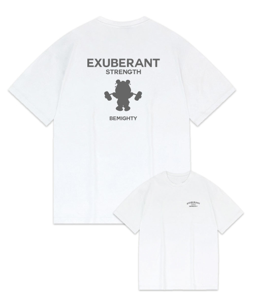 BEMIGHTY（ビーマイティー）の「シャドウベアドローイングオーバーサイズ半袖Tシャツ [メランジェグレー]（Tシャツ/カットソー・メンズ・その他・LARGE/X-LARGE/XX-LARGE）」の2枚目の写真