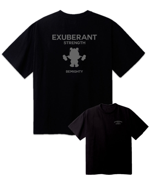 BEMIGHTY（ビーマイティー）の「シャドウベアドローイングオーバーサイズ半袖Tシャツ [メランジェグレー]（Tシャツ/カットソー・メンズ・その他・LARGE/X-LARGE/XX-LARGE）」の3枚目の写真