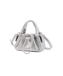Mochi Leather Tote Bag [Silver]