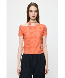 MOUSSY（マウジー）の「FLORAL JACQUARD CUT トップス（Tシャツ/カットソー）」
