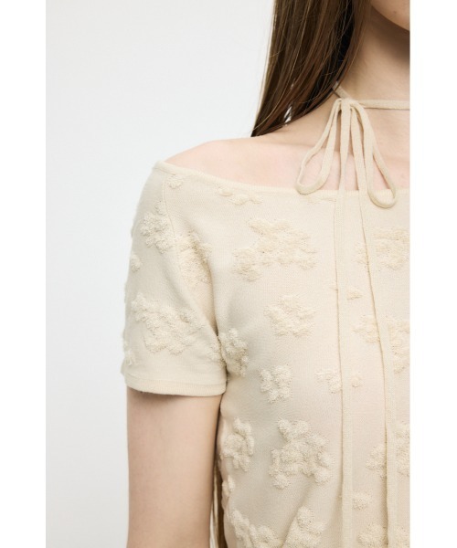MOUSSY(マウジー)の「FLORAL JACQUARD CUT トップス(Tシャツ/カットソー・レディース・オレンジ/ブラック/オフホワイト・FREE)」の21枚目の写真