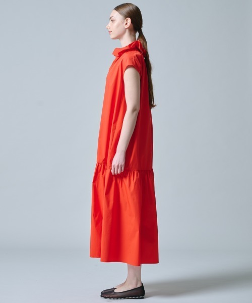 DOUBLE STANDARD CLOTHING(ダブルスタンダードクロージング)の「タイプライターフリルネックワンピース(ワンピース・レディース・レッド/ブラック・36/38)」の5枚目の写真
