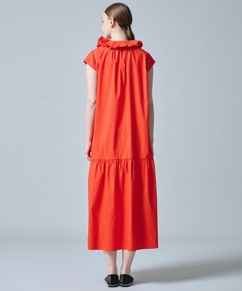 DOUBLE STANDARD CLOTHING(ダブルスタンダードクロージング)の「タイプライターフリルネックワンピース(ワンピース・レディース・レッド/ブラック・36/38)」の6枚目の写真